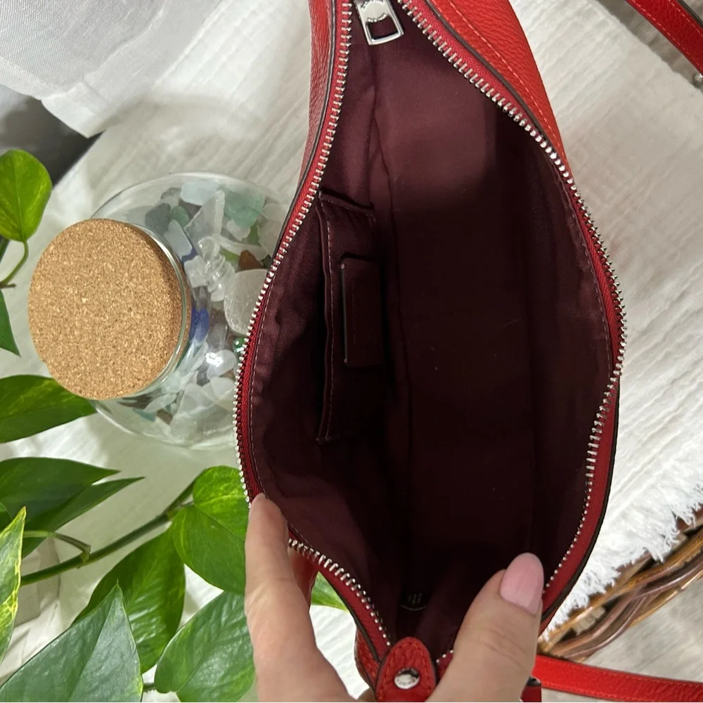 Coach Vibrant Red Leather Shoulder Bag - Picture 2 of 3